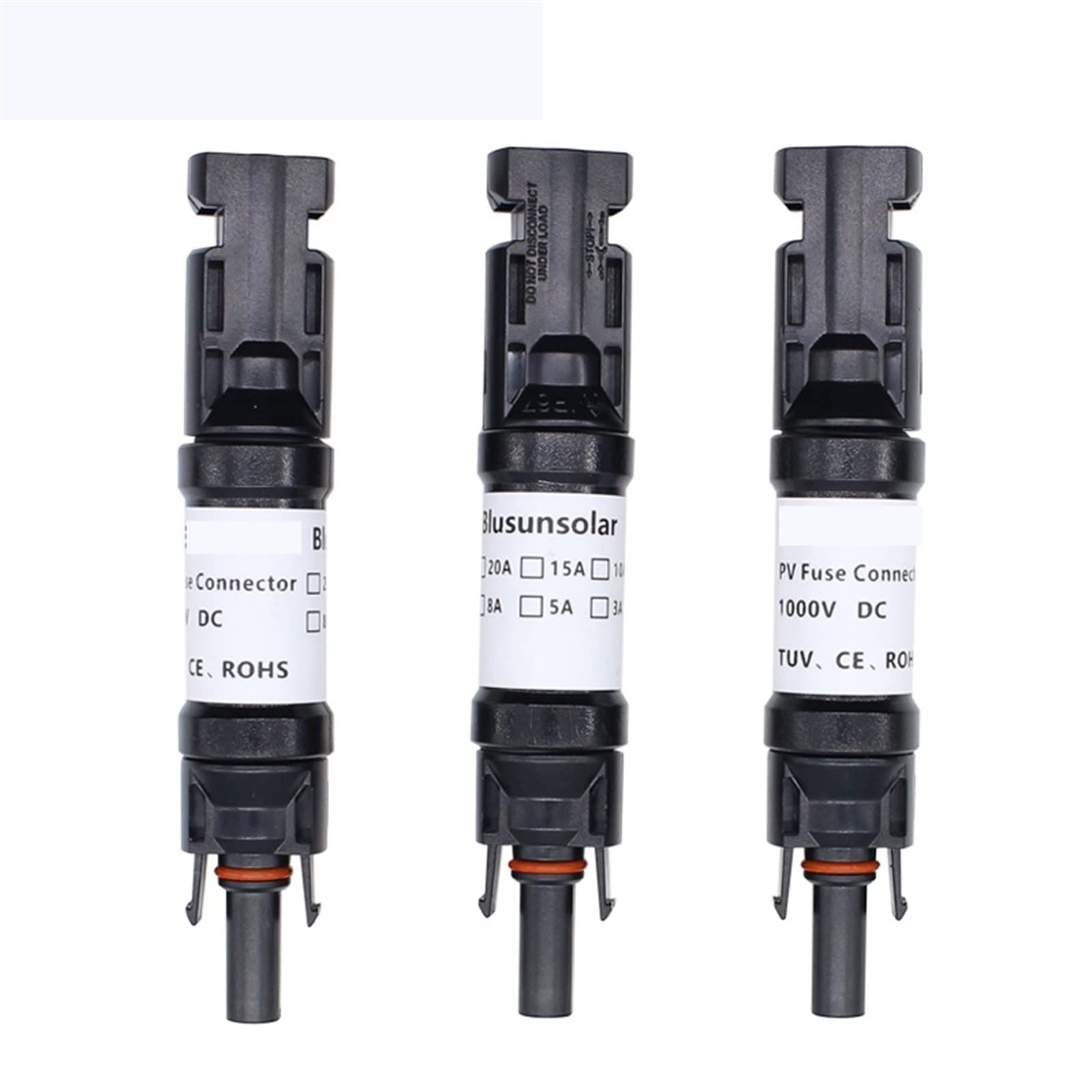 Portafusibili Solare 20A 1000V IP67 - Con Connettori Maschio/Femmina, Per Impianti Fotovoltaici - Foto 5