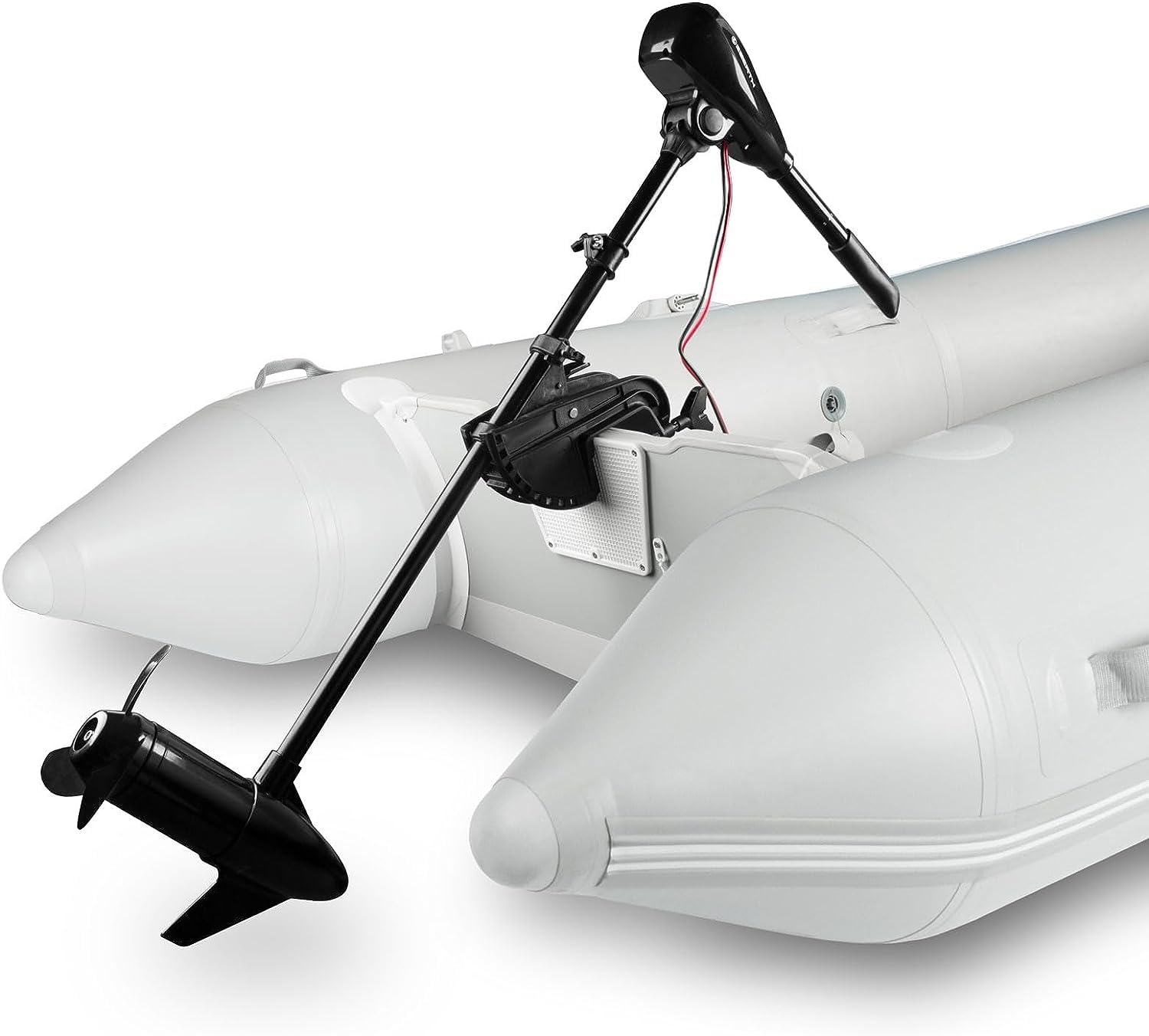 EBERTH moteur hors bord, moteur électrique bateau, 86 lbs de poussée, 24V, bateau pneumatique moteur électrique, 5 vitesses avant, 3 vitesses arrière