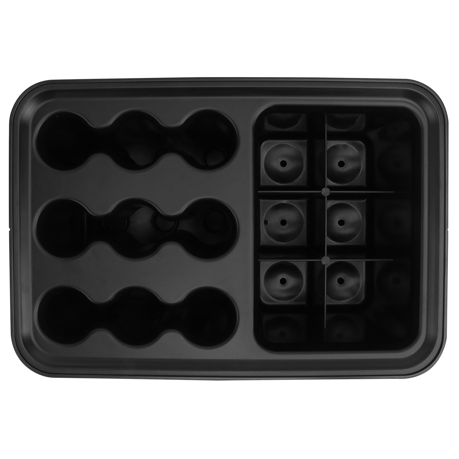 TEHAUX Portaombrelli da Esterno Design Nordico in Ps Nero Installazione a Parete e Vassoio Raccogli Acqua per Ingresso e Retro Porta, Supporto Creativo per Ombrelli