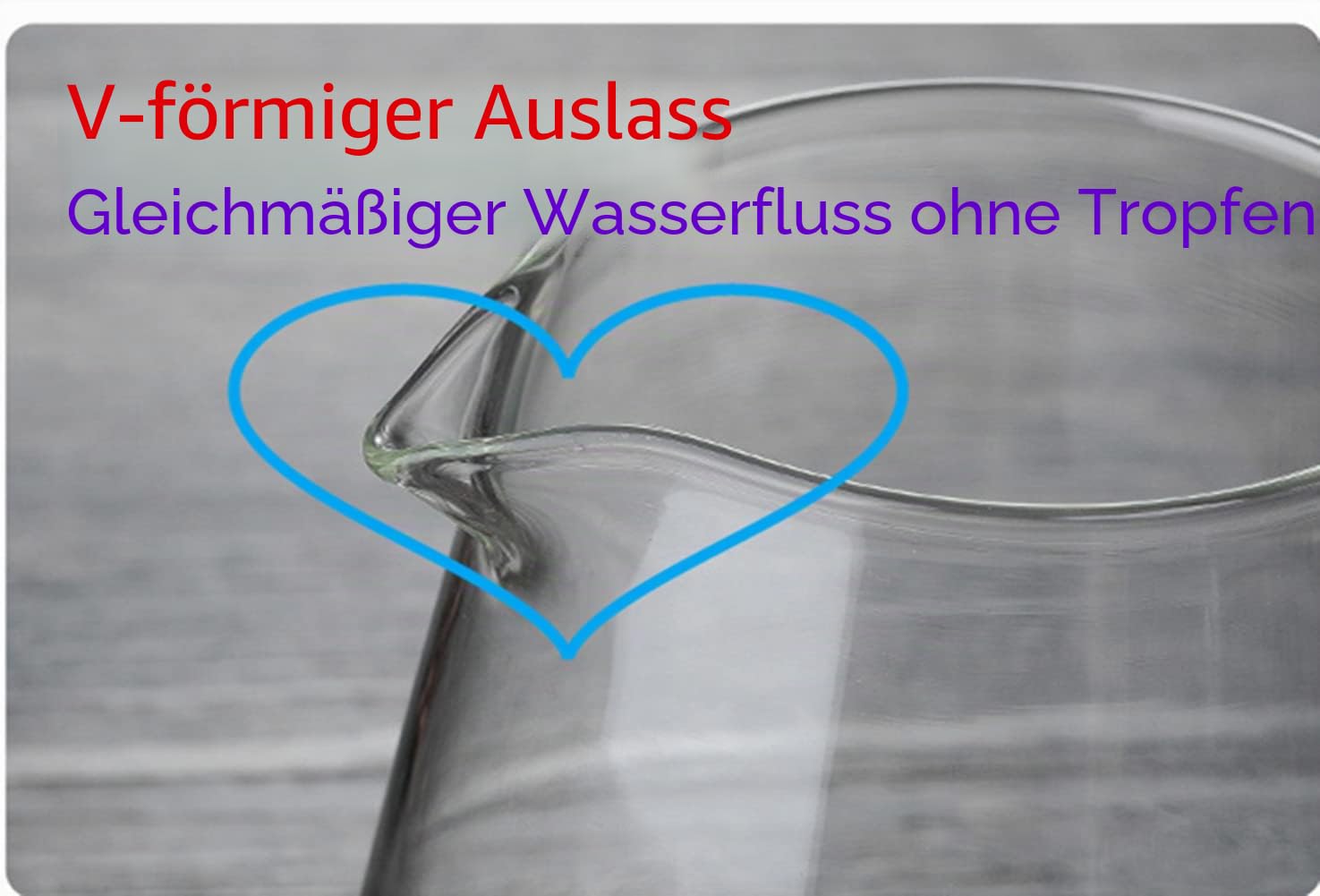 Kaffee-Server, Glaskaraffe Kaffeekanne Glas ，Klar，Heat Resist Kaffee & Teekessel (650 ml/22 oz)