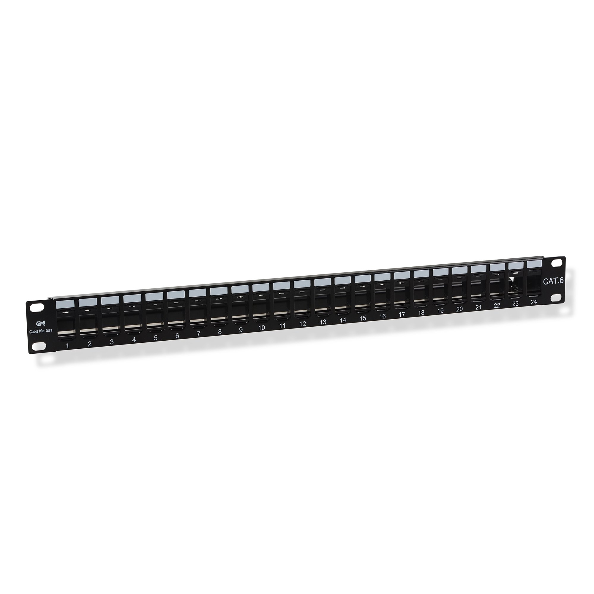 Cable Matters Rackmount or Wall Mount 24 Port Keystone Patch Panel