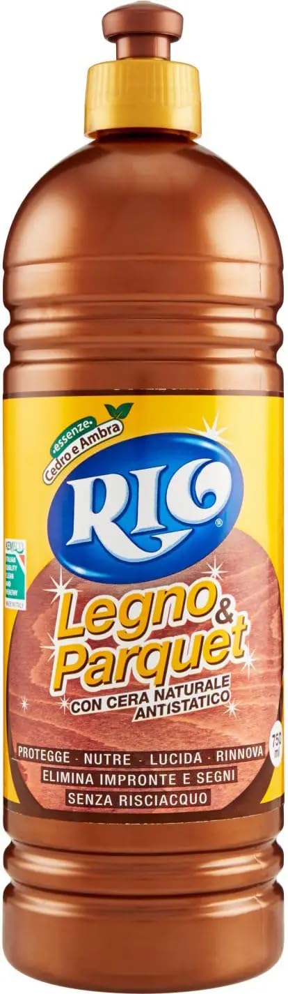 Rio Casamia Legno - Limpiador de madera (10 unidades, spray antiestático, 750 ml, incluye llavero Beni Culinari gratuito)