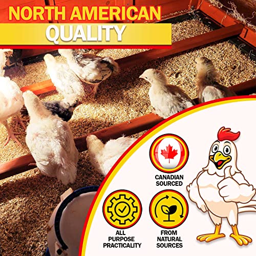 Hemp Bedding for Chicken Coop, Small Animal Litter for Guinea Pig, Hamster, Bunny Rabbit, Snake, Ferret, Tortoise, Rat and More - Pine Wood Shavings Alternative for Chickens and Poultry (5cuft) - Thumbnail 6