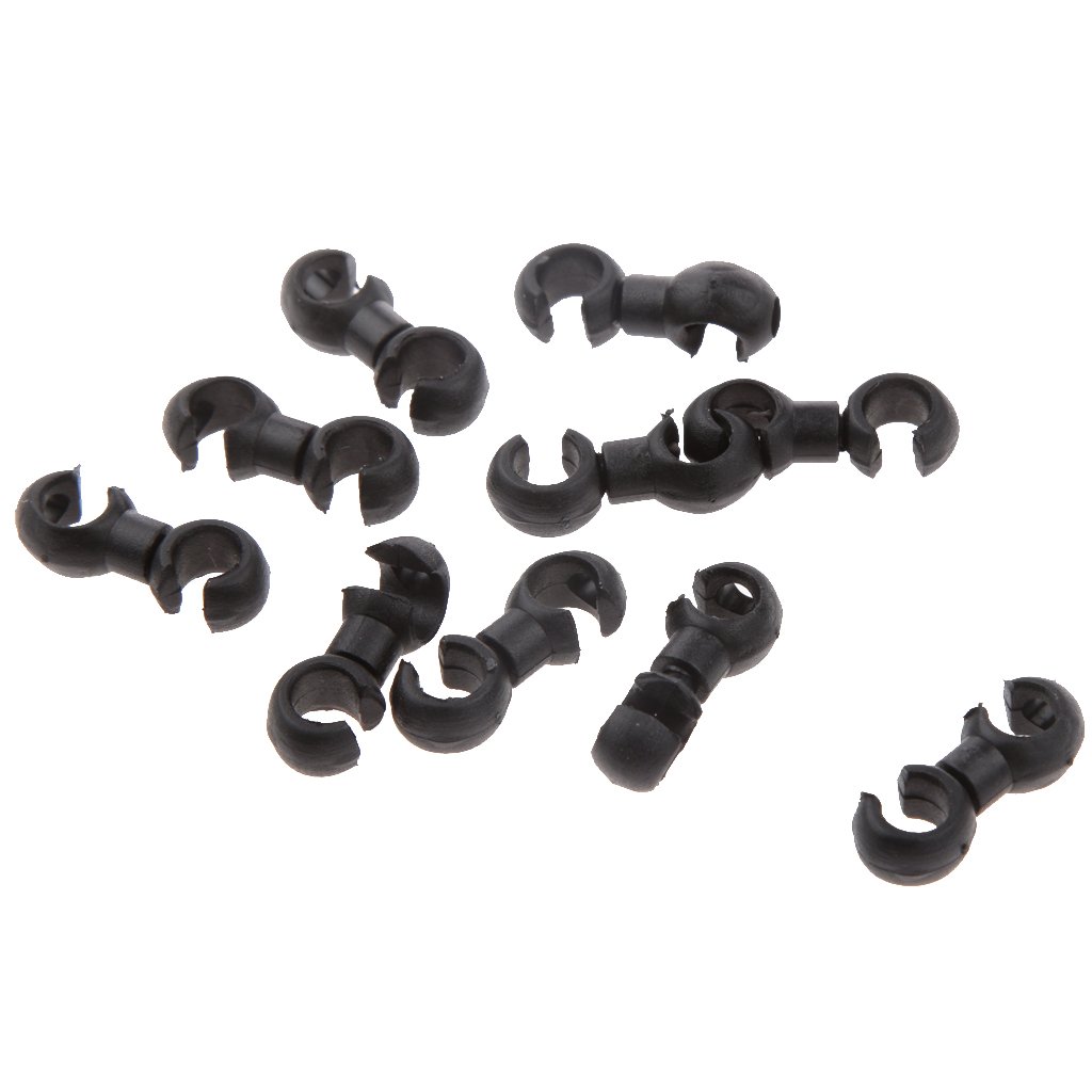 Lot De 10 Clips S-crochet Pour Câbles De Vélo – Guide-câbles Pour Frein Et Dérailleur – Pour VTT, Route, Pliant – Plastique Durable