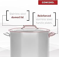 Vista 7 de Olla de caldo Concord de acero inoxidable de 30 cuartos