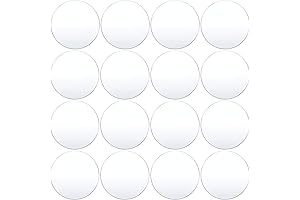16 Pieces Clear Circle Acrylic Discs for Crafts and Home Decor