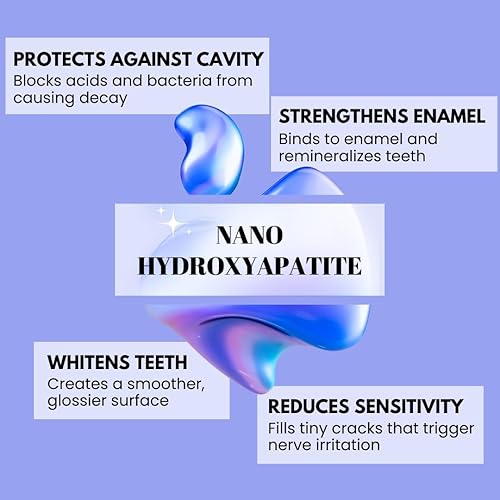 Miniatura 5 de Concentrado de enjuague bucal Fizzy  Reparación del esmalte remineralizante, nano hidroxiapatita  Tamaño de viaje concentrado 20 veces  Sin flúor,