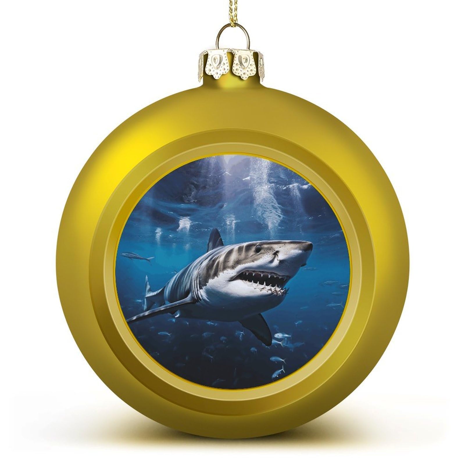 Décoration de Noël requin blanc incassable pour maison avec enfants