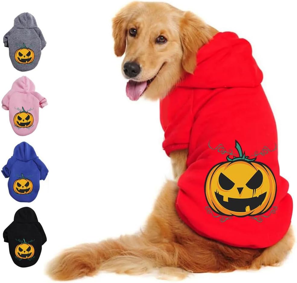 Halloween Pumpkin Funny Dog Costumes, Dog Halloween
