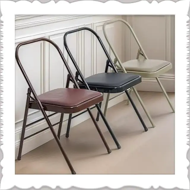 Silla de Yoga Plegable Sin Respaldo - Asistencia para Posturas, Estabilidad y Portabilidad