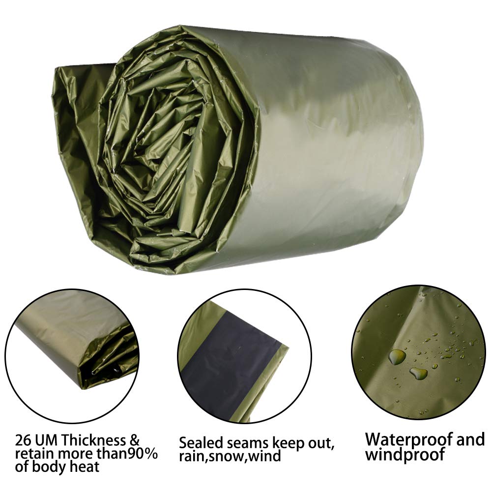 Tenda Di Sopravvivenza Salvavita - Rifugio Tube Impermeabile E Antivento, Coperta Termica Per Campeggio E Trekking - 2