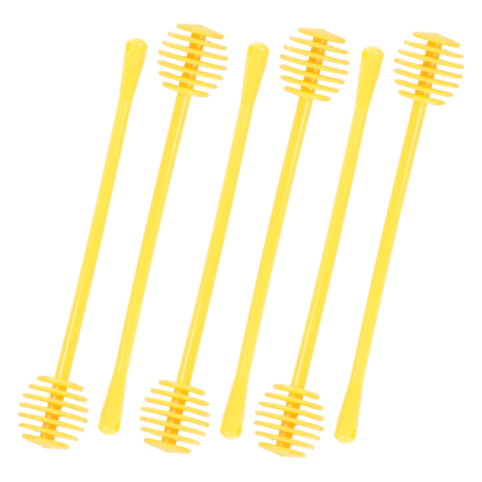Yardenfun 6Pcs Honey Dipper Sticks Multi Functional Honey Extraction Tools for Easy Stirring Serving Honey Durable and Simple to Clean for Home Kitchen
