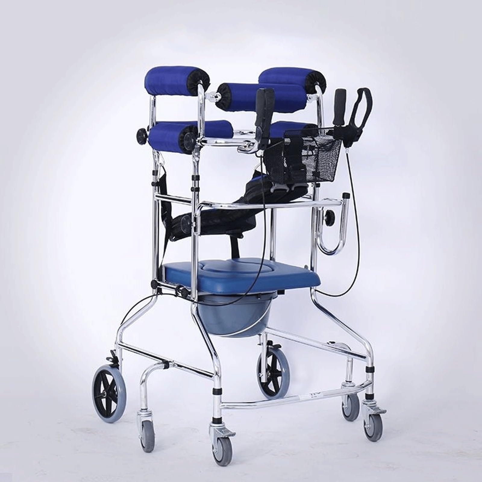 Deambulatore Rollator per Anziani con Sedile e 8 Ruote, Medico per Anziani e Disabili da 150 cm a 180 cm di Piede, Dispositivi per La Deambulazione in Piedi (Size : Women's model)
