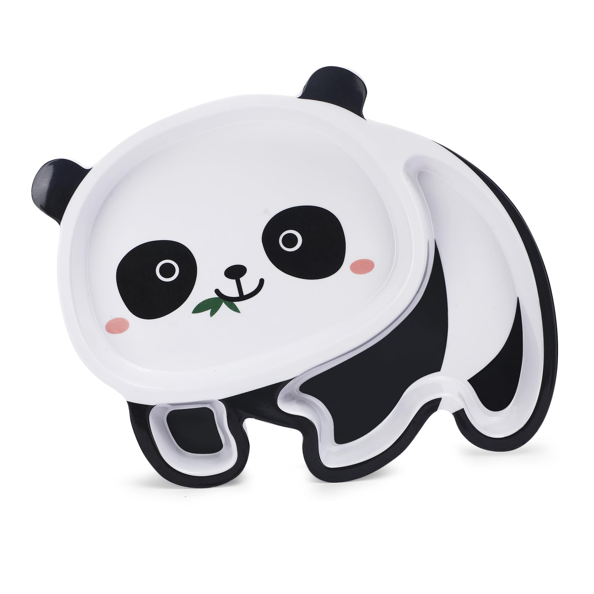 Melamine Panda Shape Baby Plate for Kids | Cute Printed Kids Meal Plate for Toddlers and Infants | Durable, Unbreakable and Lightweight Children's Dishware | BPA-Free and Easy to Clean-image-14