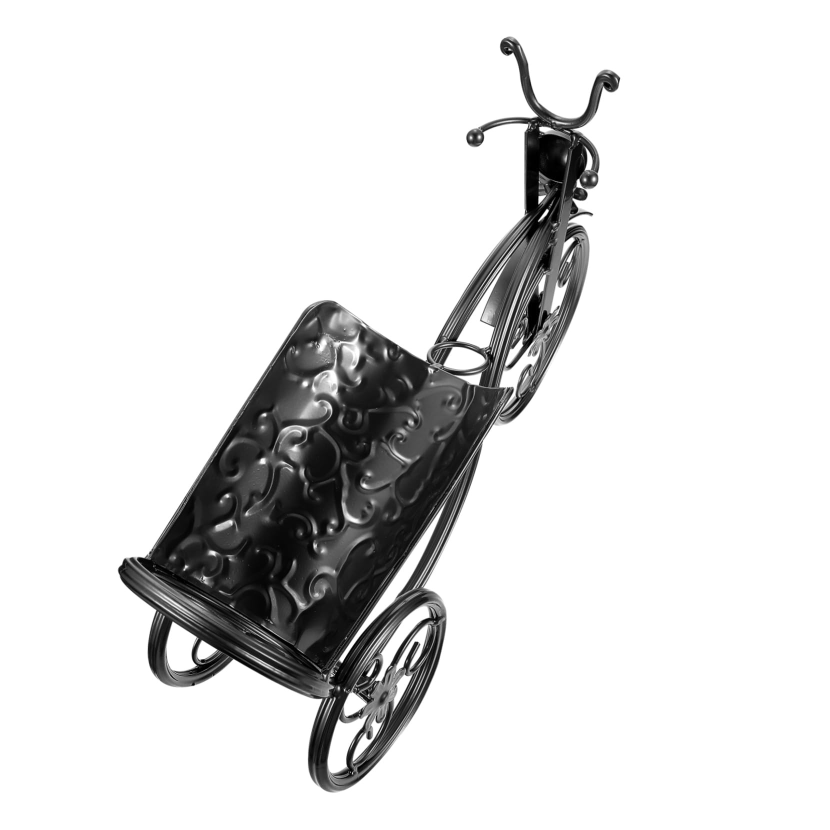 Porte-bouteilles de vin design vélo métal stable