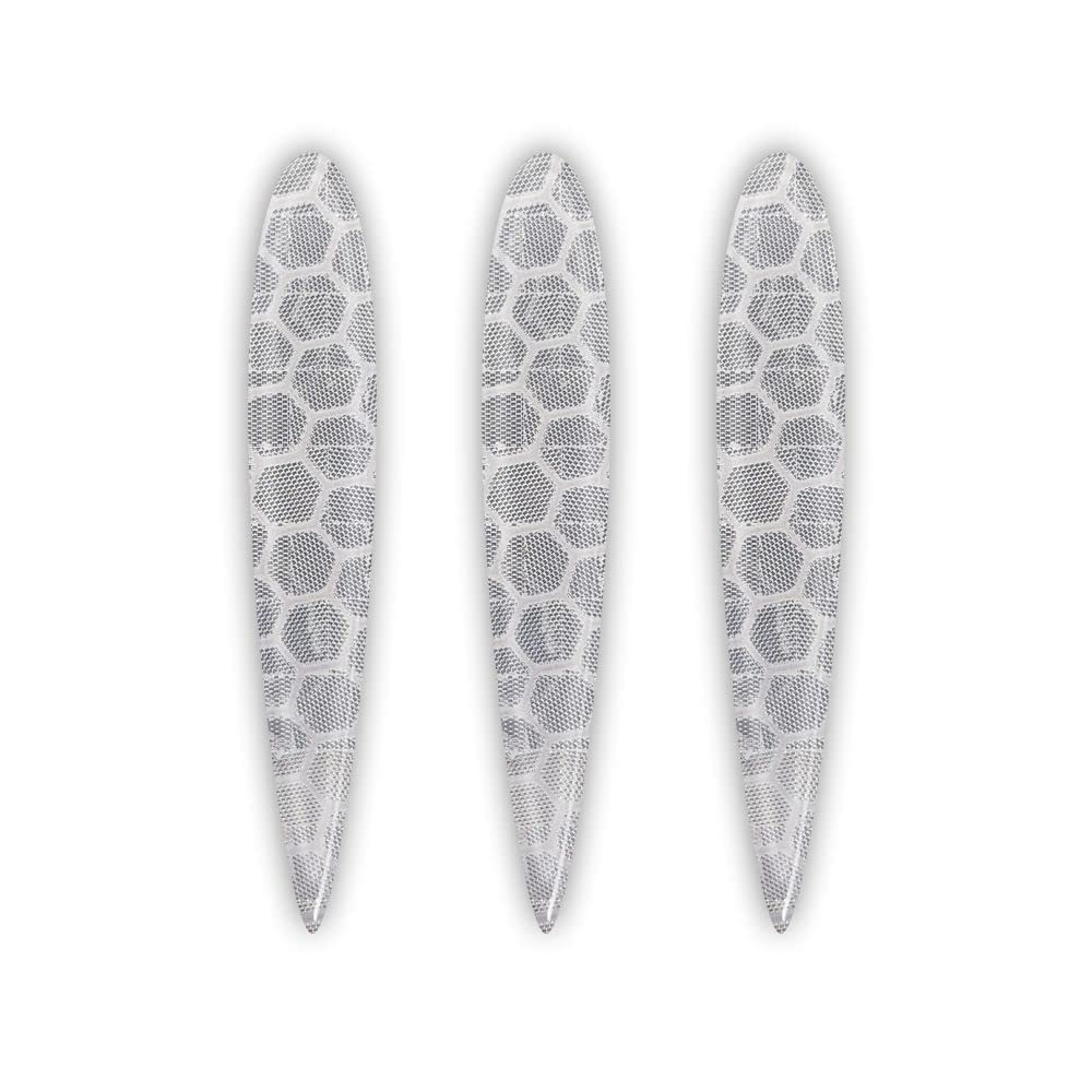 3D Diamond Refractive Sticker Arrows, Set of 3, White