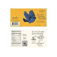 Vista 5 de HonFoo Aceite de semilla de sésamo tostado y aceite de sriracha picante, 2 botellas decorativas de vidrio de 8.45 onzas líquidas