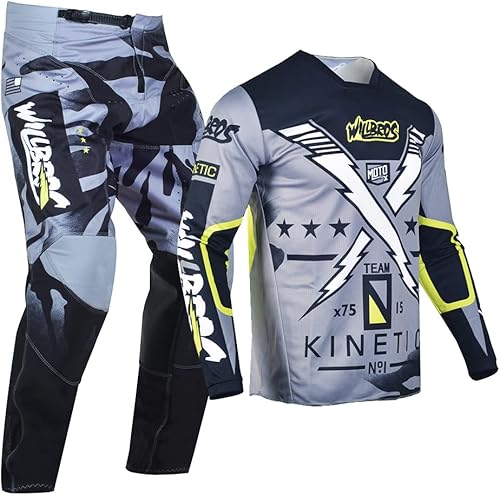 Miniatura 2 de Conjunto de pantalones de motocross para hombre, motocross, motocross, motocross, ropa de carreras para mujeres y adultos