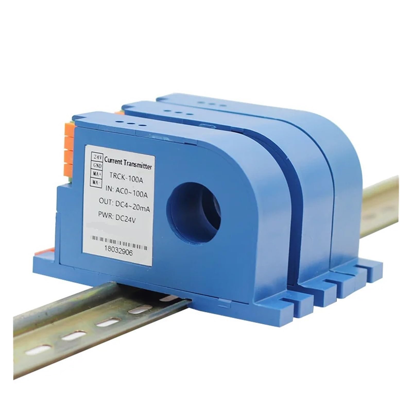 Druckwandler DC-Stromsensor 10 mA 20 500 A 50 A 300 A 600 A Stromwandler DC24 V 4–20 0–10 RS485 Hall-Effekt-Stromsender 22 mm Lochgröße Spannung (Farbe: 0–5 , Größe: DC0–100)(0-10v,DC0-10A input)