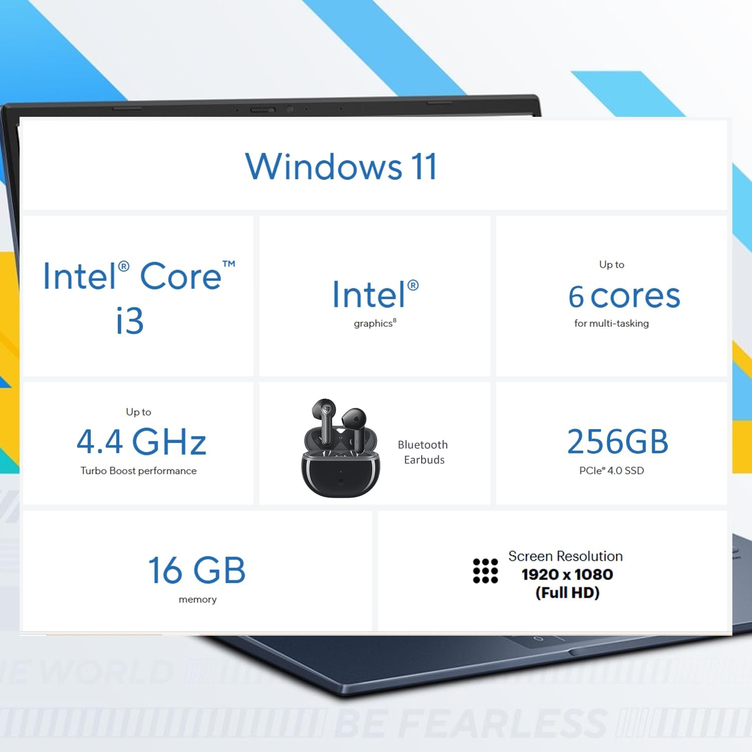 ASUS Vivobook 14 Inch FHD Laptop for Everyday Use | Intel Core 13th Gen 6-Core CPU | 12GB RAM, 512GB SSD | Quiet Blue | Windows 11 | 8HR Battery, FastCharge | Privacy Shutter | Intel UHD Graphics