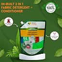 Herbal Strategi Natural Laundry Liquid Detergent Refill Pack - 1.8L | Top Load & Front Load Washing Machines | Suitable for All Fabrics | Skin Safe, Baby Safe | Eco-friendly gallery image