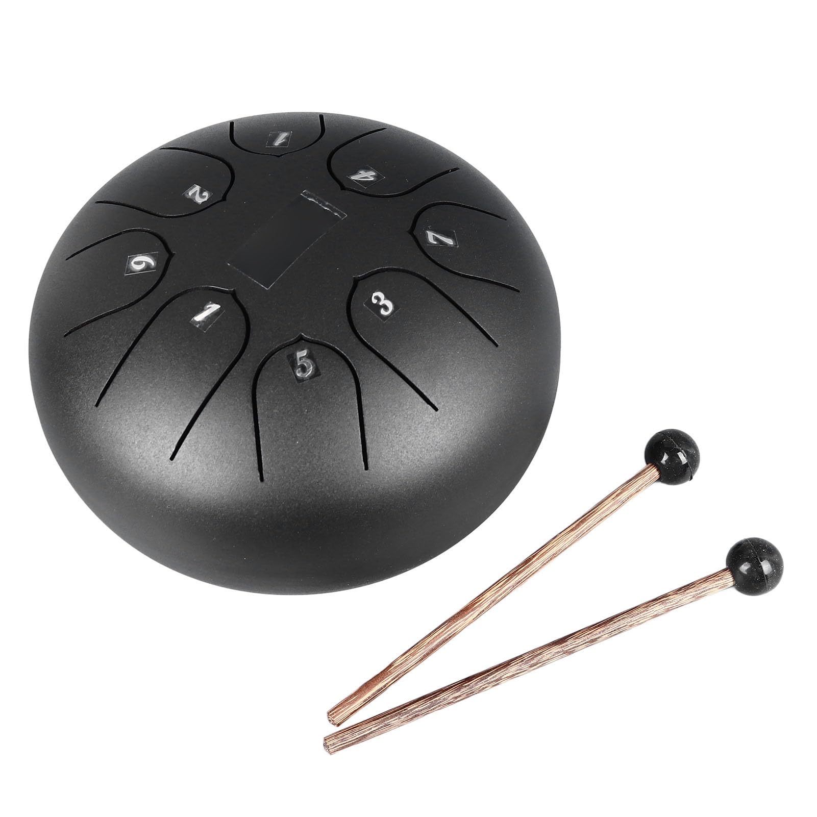 Tambour de Langue Professionnel 6 Pouces en Acier Inoxydable, Tambour à Main 8 Tons pour la Méditation de Performance