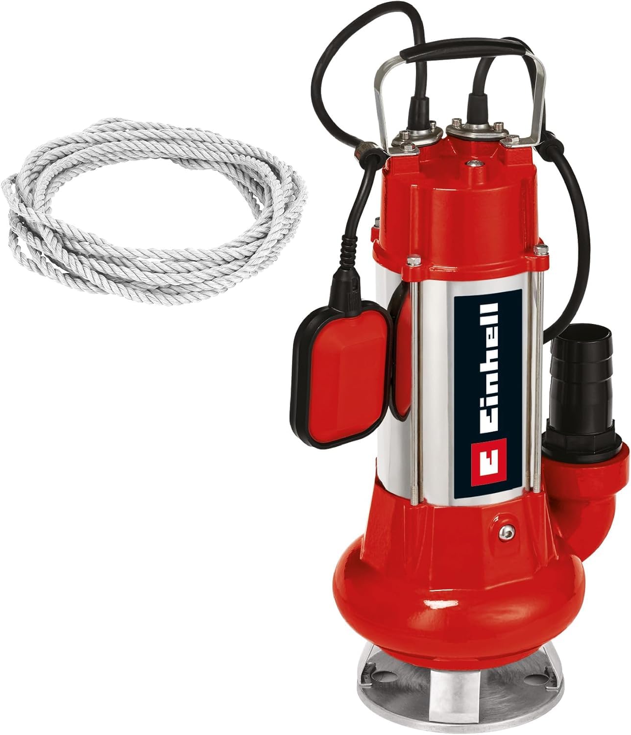 Einhell Pompa per acque scure GC-​DP 1340 (1300 W, portata max 23000 L/​h, prevalenza 10 m, immersione max 5 m, corpi estranei fino a 40 mm, extra robusta)