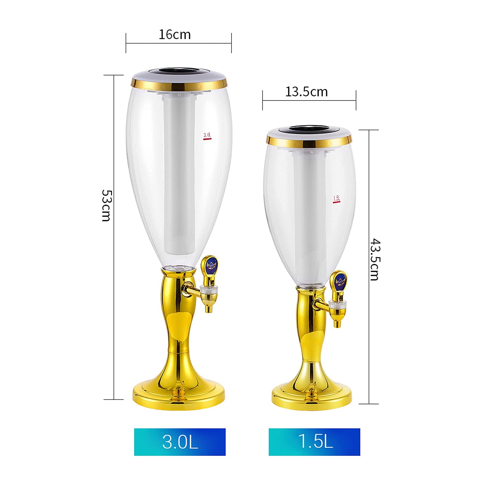 MU Torre Della Birra, Distributori Di Birra Tagliente Della Birra Del Rubinetto Del Led Ghiacciolo la Pompa Della Birra Della Home Dranaio, per la Cena Bar Del Partito Atmosfera Della Birra Dell'Atmo