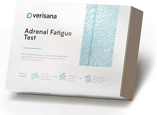 Prueba de fatiga suprarrenal - Kit de prueba de saliva para niveles diurnos de cortisol y DHEA - Mide 4 niveles de cortisol salival y 1 nivel de