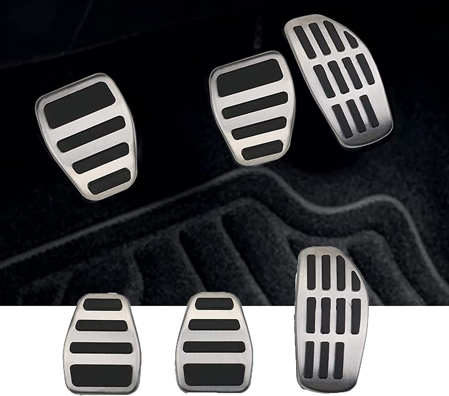 YEE PIN compatibile con Renault Captu*r 2 2013-2023 / Dacia Duster/Dacia sandero stepway 3 Protezione a pedale anti-slip in lega Accelerato Accelerator Cover (per trasmissione manuale)