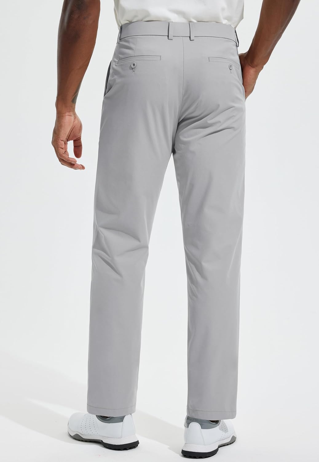 Men's Golf Pants 30"/32"/34" Lightweight Stretch Work Dress Office Travel Slacks Business Casual Trousers - Image 2