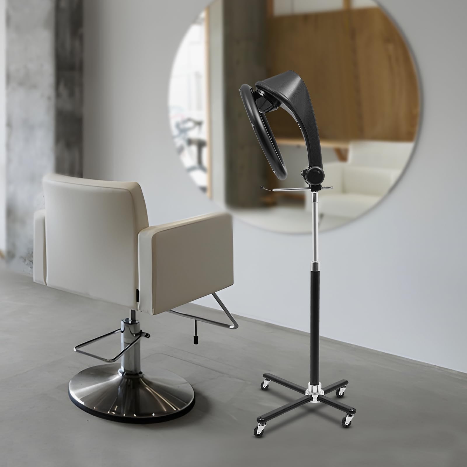 BYGOVICE Salon Standing Hair Dryer, 3 in 1 Orbiting Infrared Hair Dryer-Hair, Professional Color Processor, Multi-Mode Home Standing Hair Dryer, Height, Temperature, and Time Adjustable