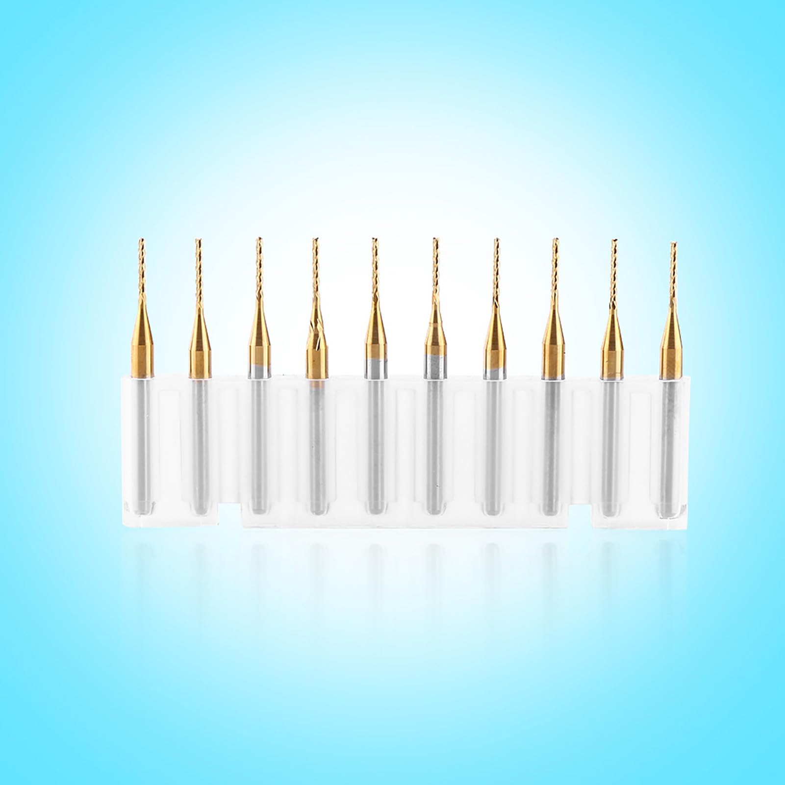 10 unidades fresas de carburo de tungsteno para CNC 1 mm diámetro de corte herramientas de fresado y grabado router CNC mango 3,175 mm ideal para perforación acabado preciso