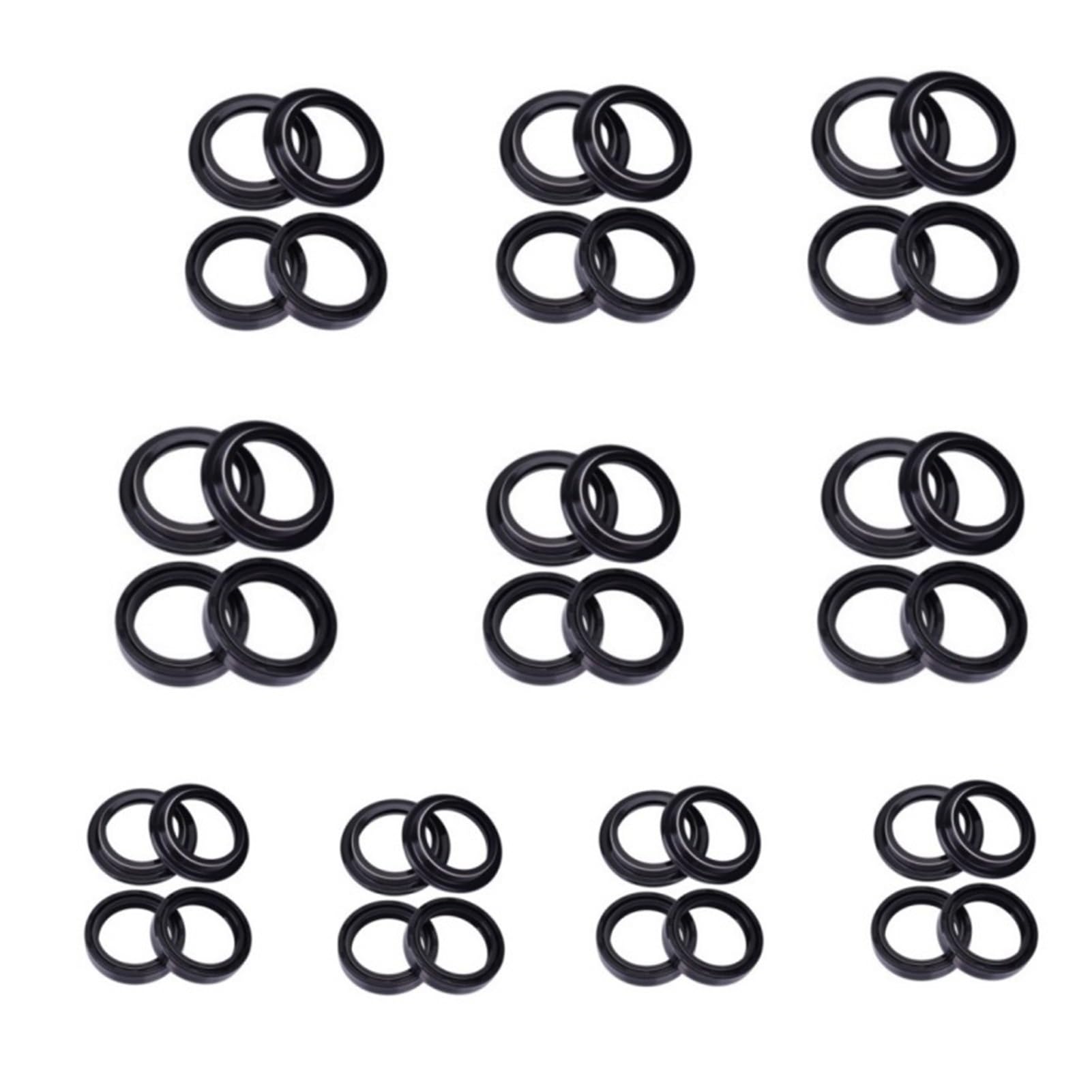 GCLANXI 37x50x11 Front Fork 37mm Oil Seal For Honda ​XR XL NX CTX 200 ​230F CB 500 300 F CBX CBR 250 300 ​CR 80 85 RB ​CRF150 230 250 R(20pc seal 20pc cover)