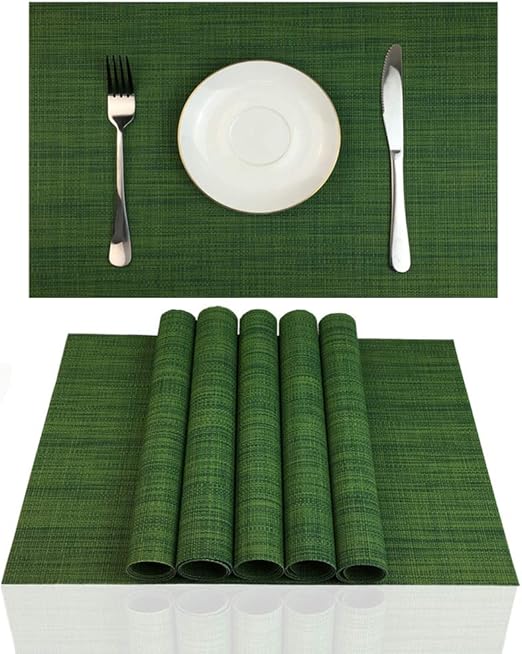 Placemats Set of 6 for Dining Table Stain Resistant