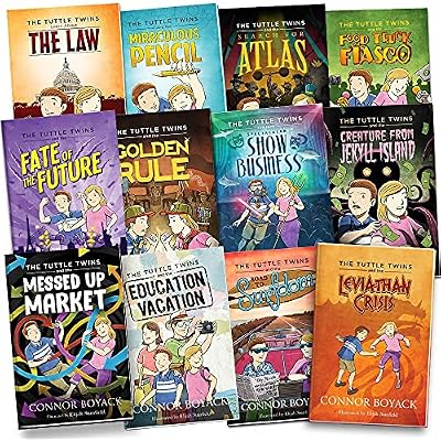 Tuttle Twins 12 Book Combo Pack &ndash; Includes The First Twelve Books By Conner Boyack And Illustrated by Elijah Stanfield &ndash; Libertas Institute