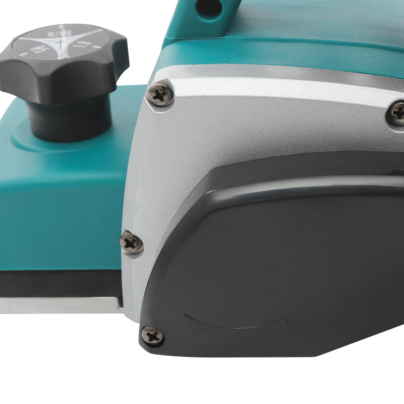 Rabot à bois électrique 600 W - 16500 tr/min - Largeur de rabotage : 82 mm - Profondeur de coupe : 2 mm - Rabot électrique pour bricolage
