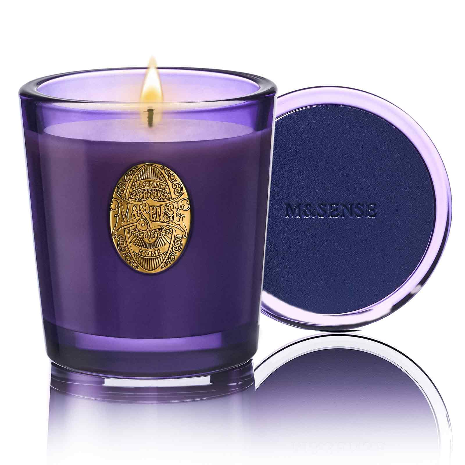 M&SENSE アロマキャンドル ラベンダー シトラス の香り 260g 香薰蜡烛 ソイキャンドル おしゃれ 香薰蜡烛 癒しグッズ ホワイトデー バレンタイン 母の日 ギフト 女性向け プレゼント