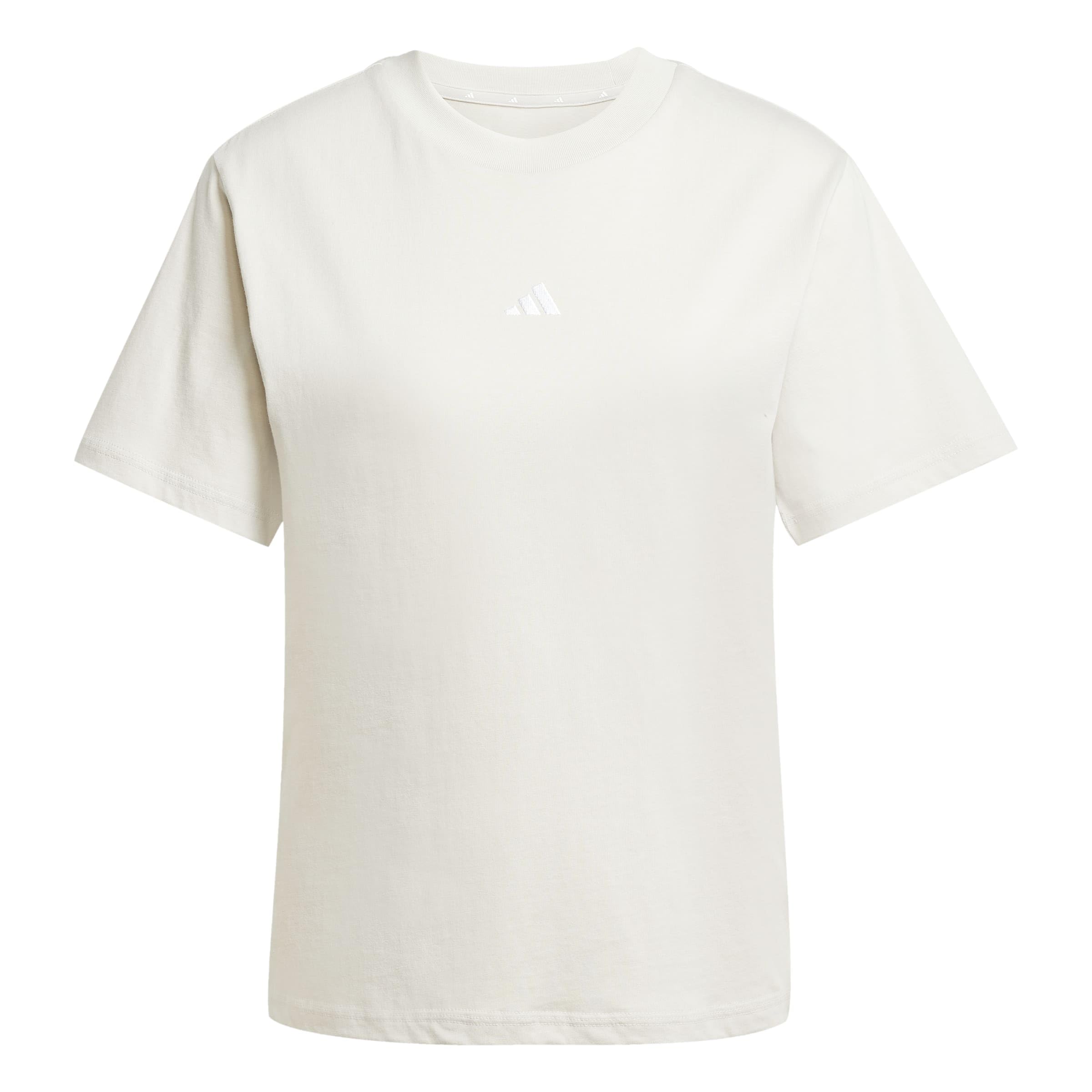 adidas Damen Essentials Small Logo Cotton Shirt, Wonder Alumina/White, XXS