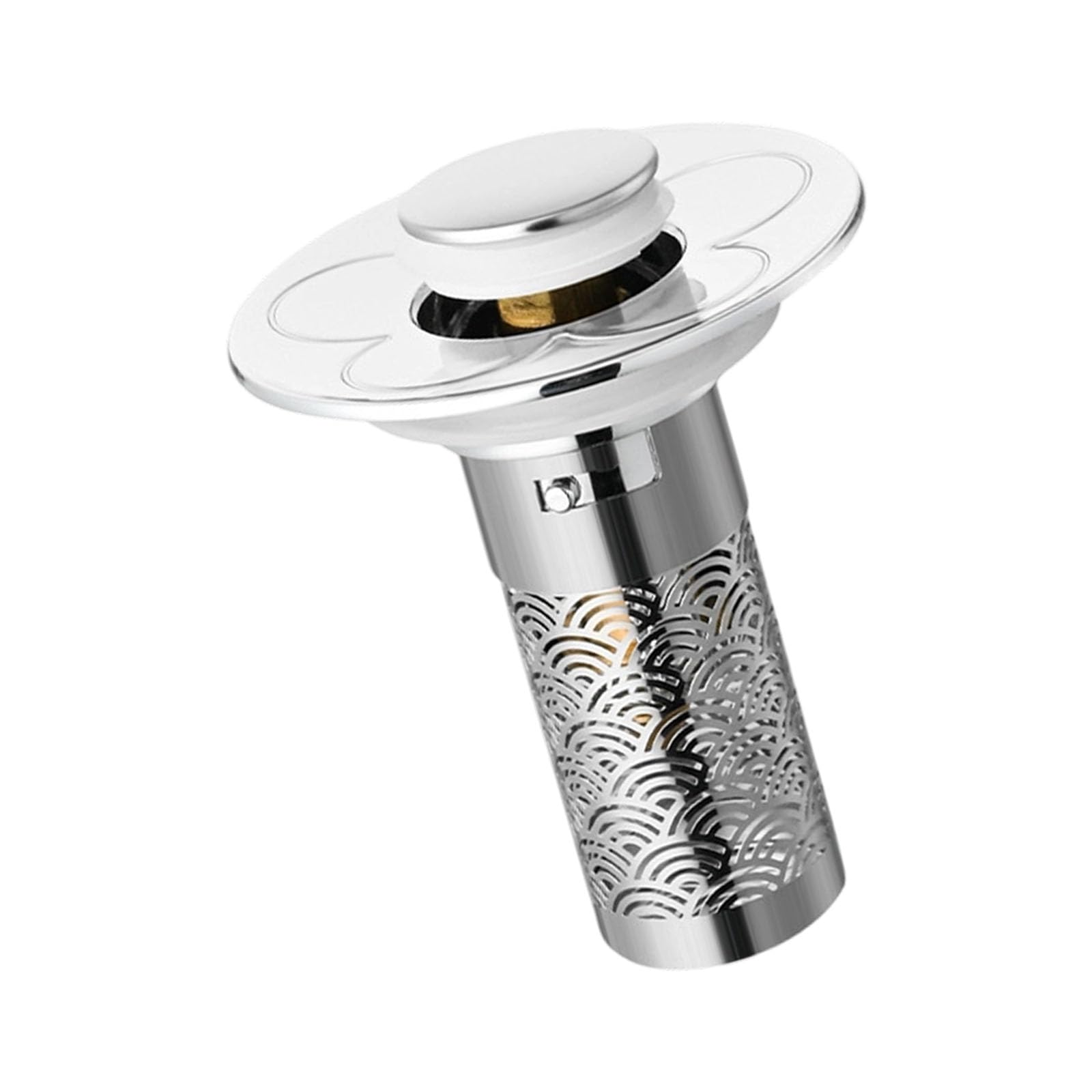 Hair Catcher Drain Cover Popup Styles Rustproof Steel Drain Strainer Quick Installation for Bathroom Sink Rustless Sink Strainer