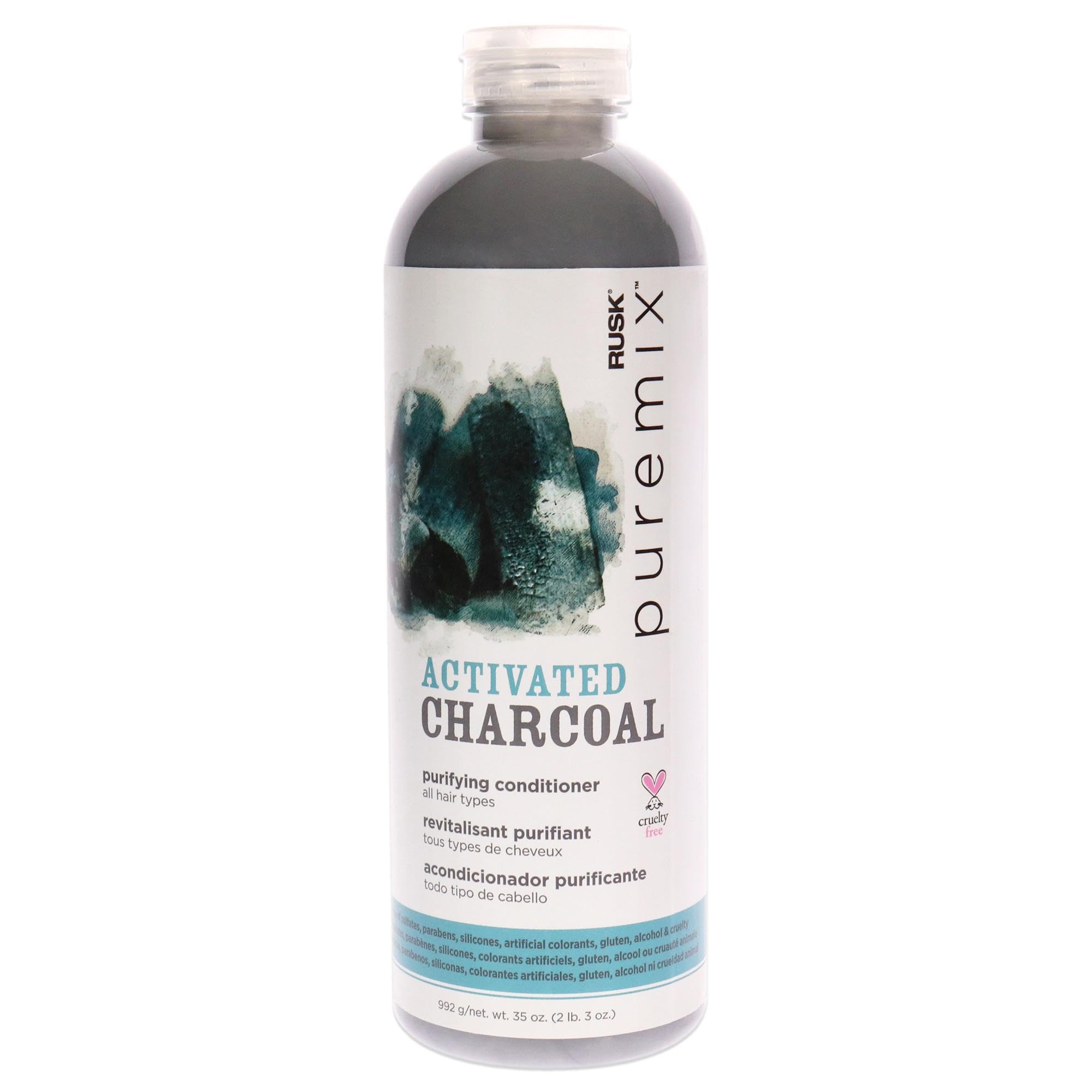 Rusk Puremix Activated Charcoal Purifying Conditioner Conditioner Unisex 35 oz
