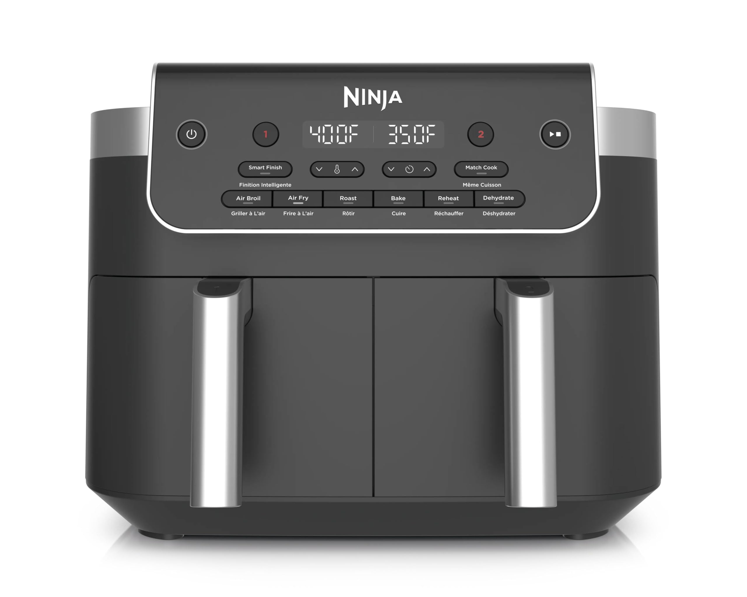 Ninja® 8‑Qt DualZone™ Air Fryer with 2 Independent Baskets, Smart
