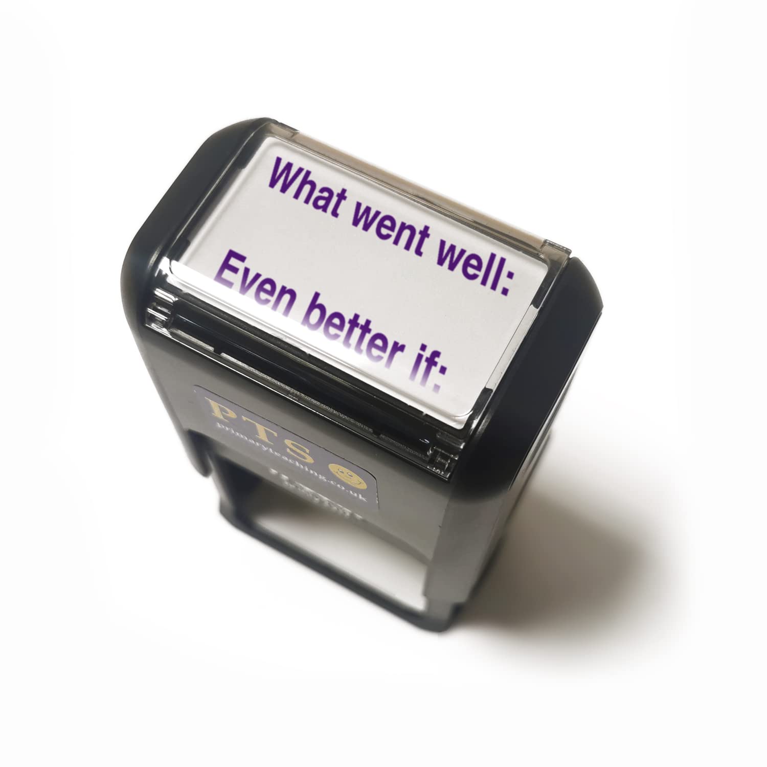 What Went Well Even Better If Pre Inked School Teachers Feedback Marking Stamper Stamp 42x22mm Primary Teaching Services (Purple)