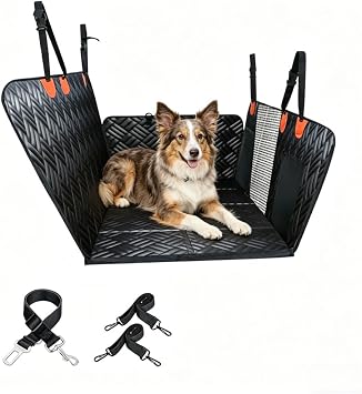 Dog Mat for Car Back Seat for Abarth 695 Tributo Ferrari 2014-2026,Waterproof Slip-Resistant wear-Resistant Durable Portable Dog Car Seat Cover
