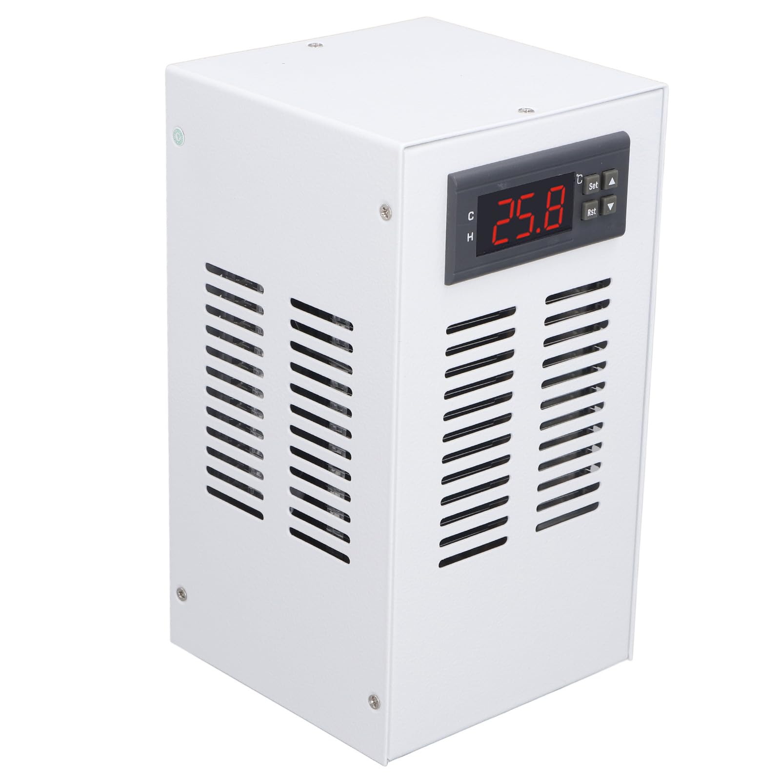 Aquarium-Kühler, 120 W, Wassertank-Heiz- und Kühlsystem für 35 l-Aquarien, elektronischer Temperaturregler mit 10 bis 40 Grad Celsius Bereich und geräuscharmem Betrieb 30 bis 35