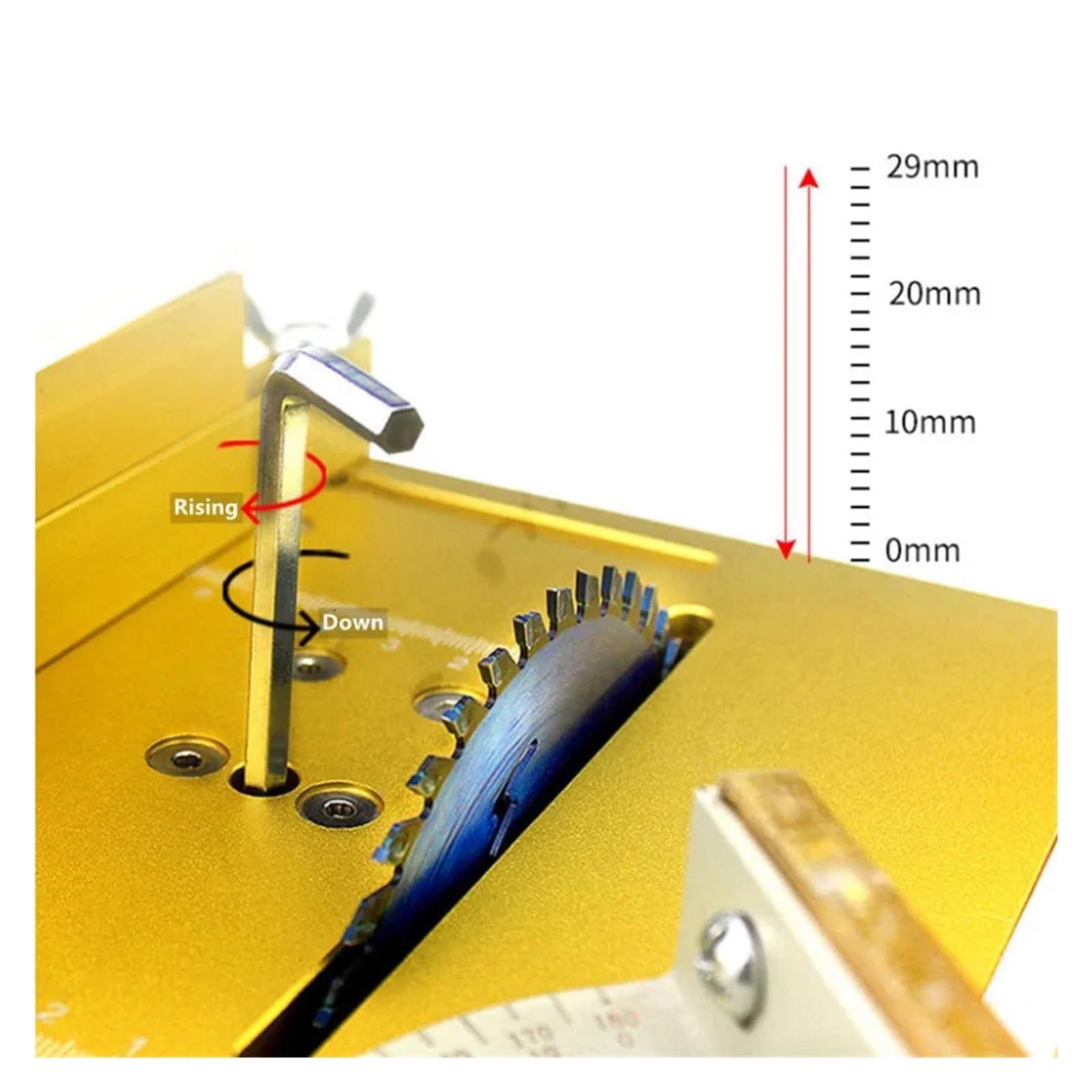 Mini Placa de inserción de Mesa enrutador y Elevador de enrutador para máquina de Corte Universal de 65mm, enrutador de Banco de carpintería Cuadrado Duradero