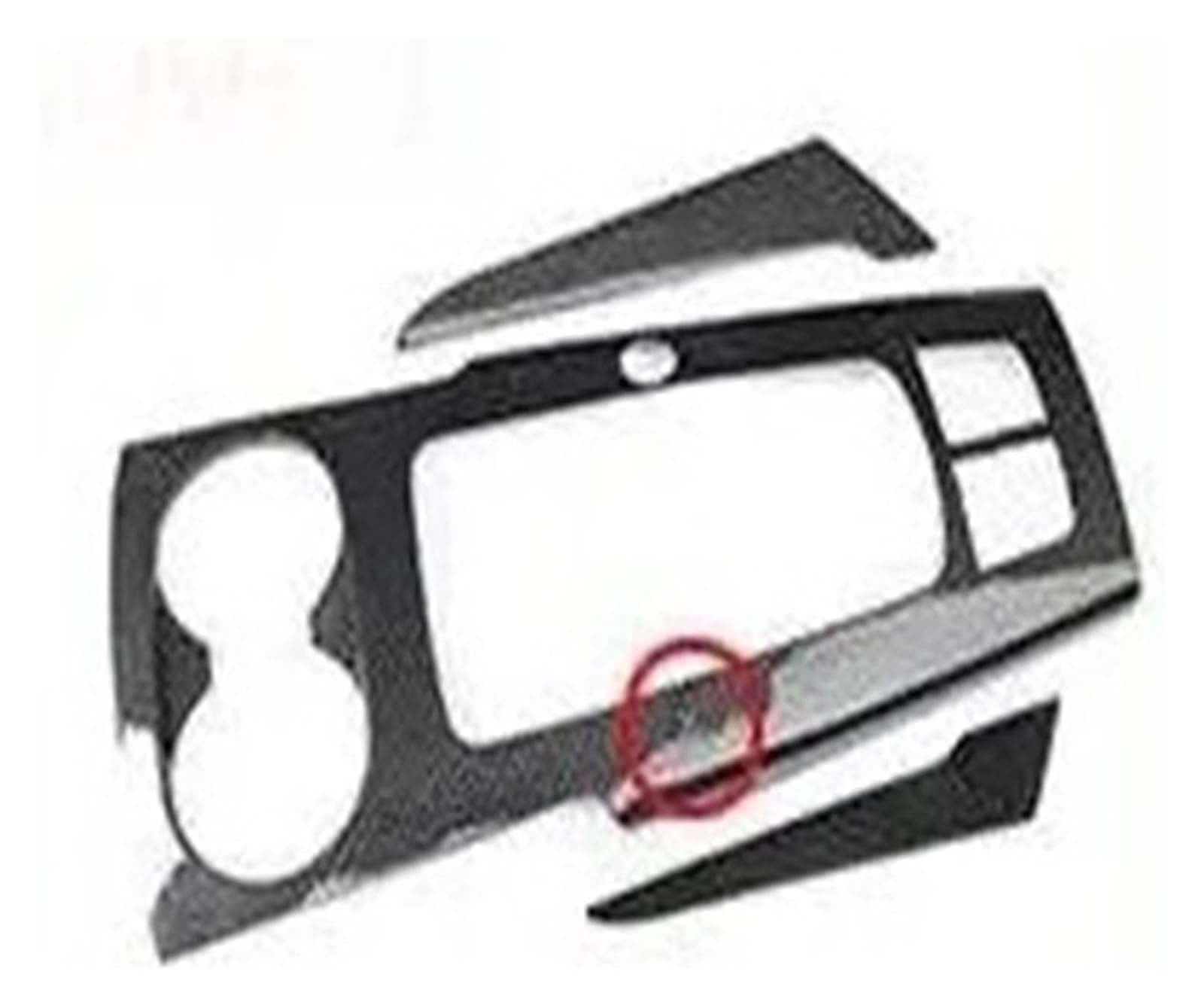 Decoration Interior Trim for A3 8V S3 RS3 2014-2018 LHD RHD Car Interior Center Console Gear Shift Panel Trim Cover Mouldings(Lhd,Type A)