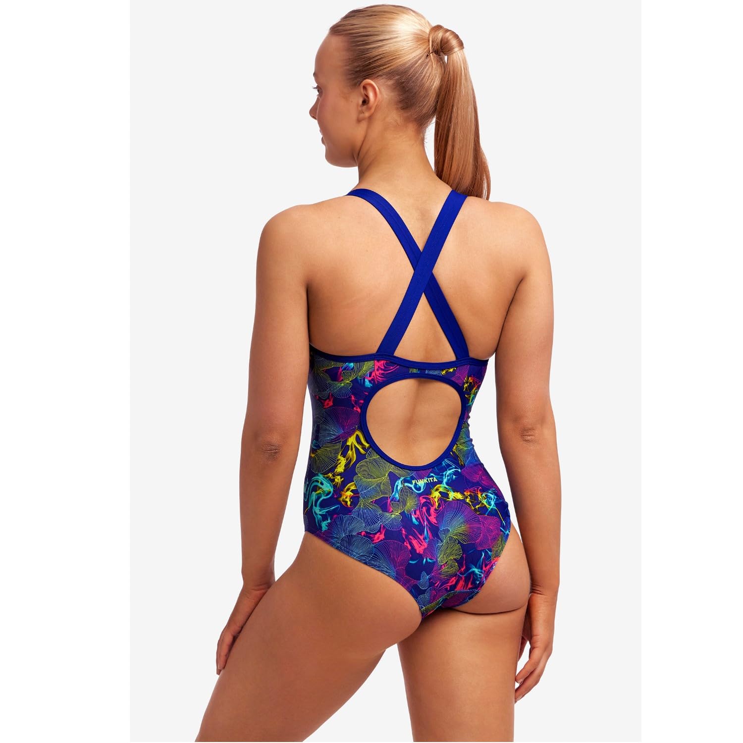 Funkita Badeanzug Damen Oyster Saucy schnelltrocknend, breite Träger