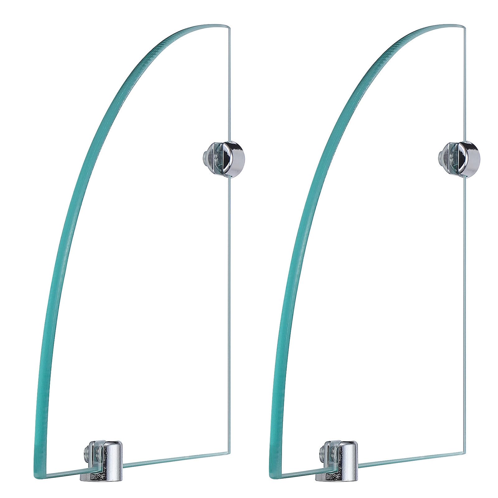 Toyvian 2 Piezas Estante de Esquina y Diseño Compacto para Baño de Vidrio Templado con Soporte Resistente para Organización Ducha y Baño