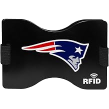 NFL New England Patriots Unisex Siskiyou SportsRFID Wallet, Black, One Size